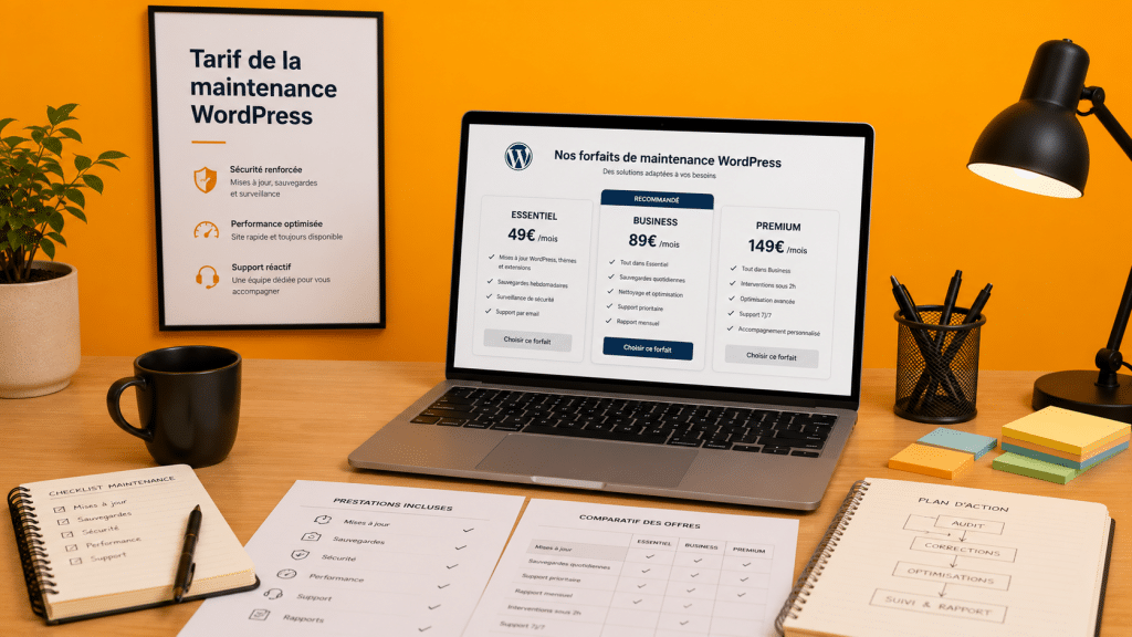 tarif de la maintenance wordpress